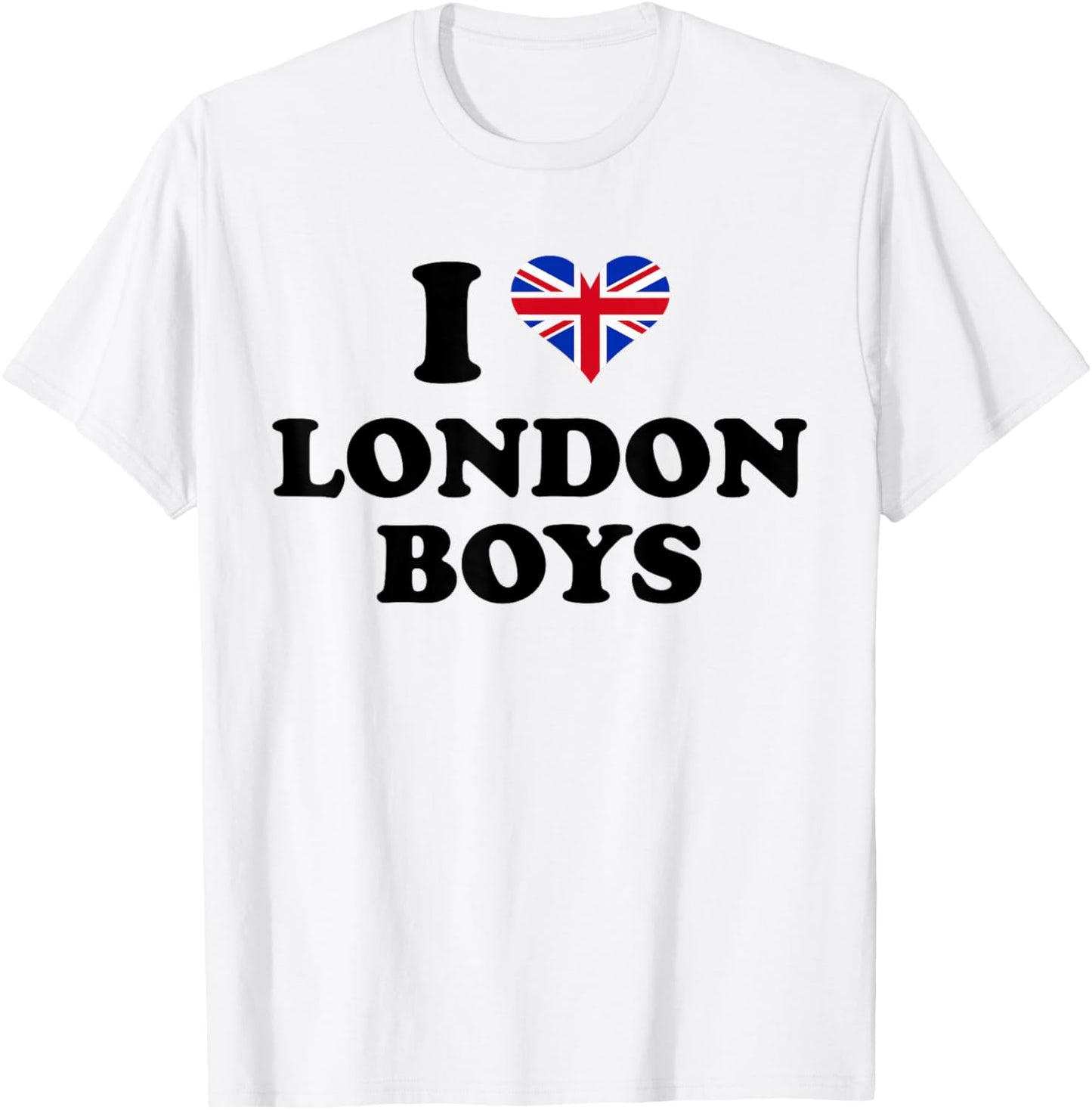 I Love London Boys Funny Y2K British UK T-Shirt - T-Shirt | White