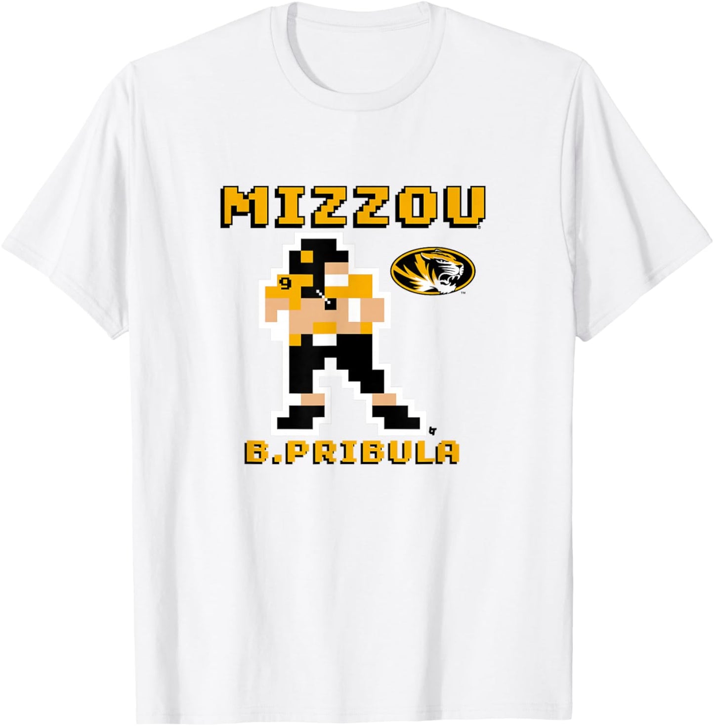 Beau Pribula - Retro Baller - Missouri Tigers Football T-Shirt - T-Shirt | White
