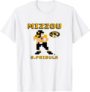 Beau Pribula - Retro Baller - Missouri Tigers Football T-Shirt - T-Shirt | White