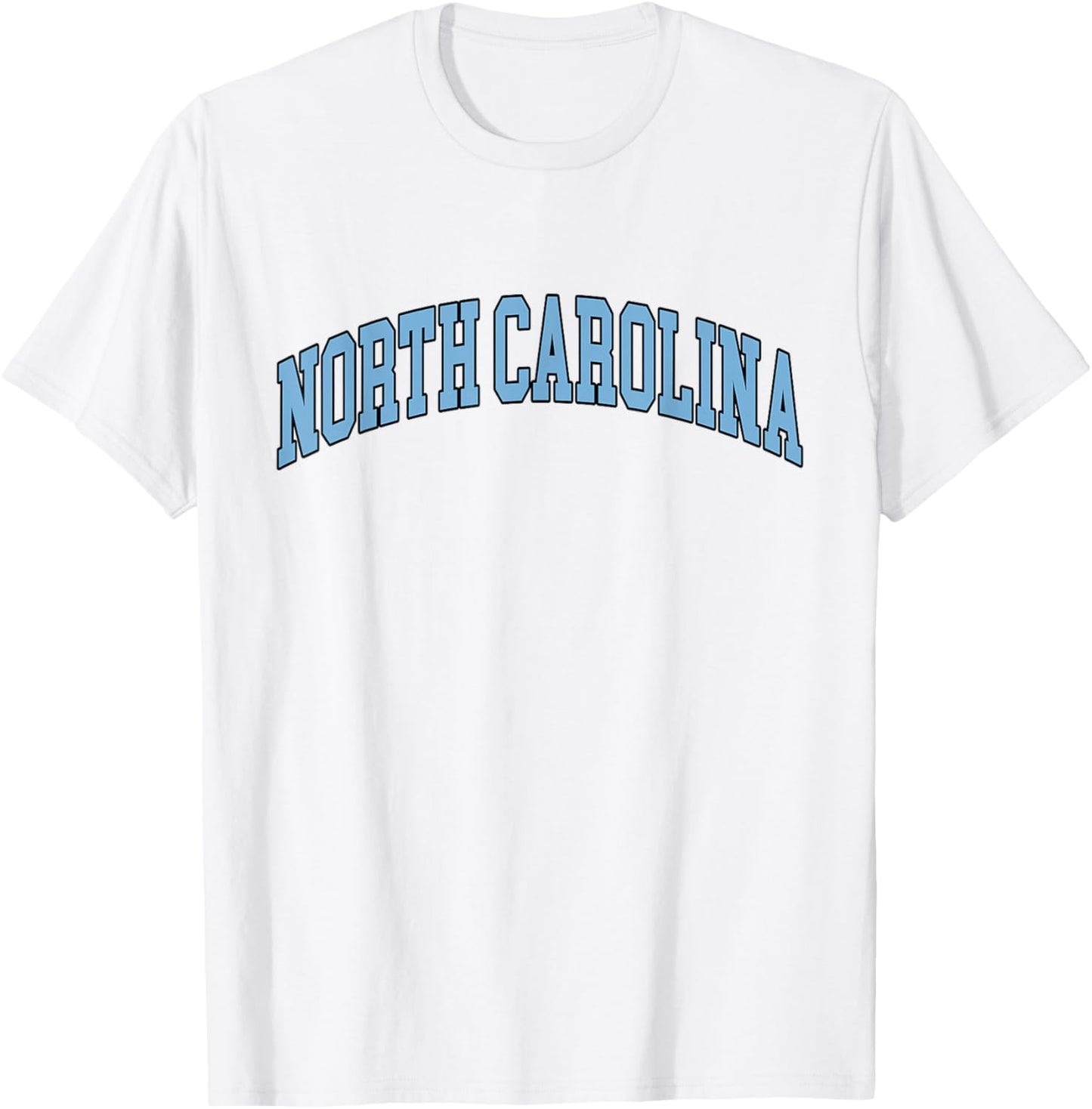 North Carolina - Throwback Design - Classic T-Shirt - T-Shirt | White