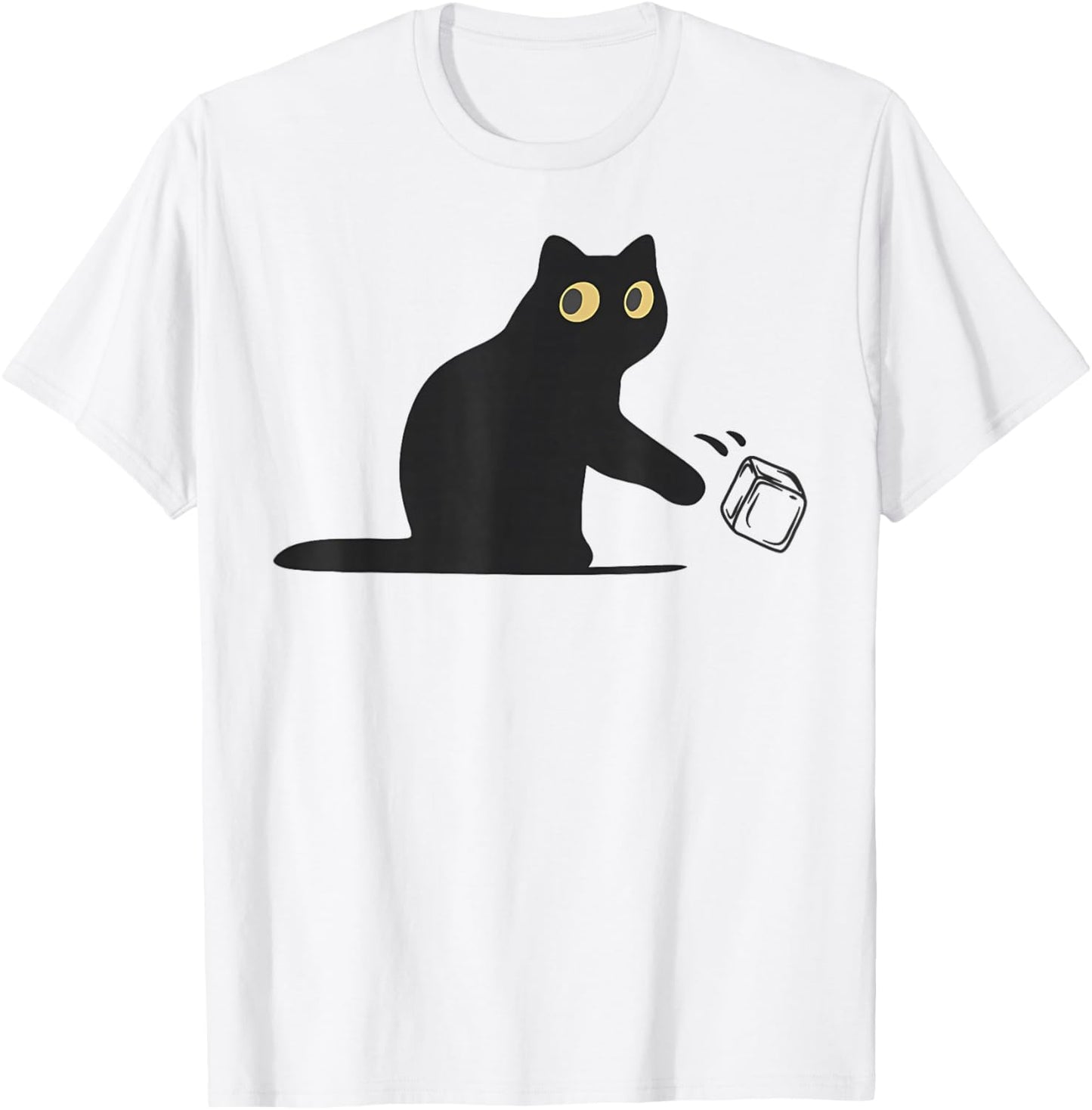 No Ice Please Funny Cat Meme Men Women T-Shirt - T-Shirt | White