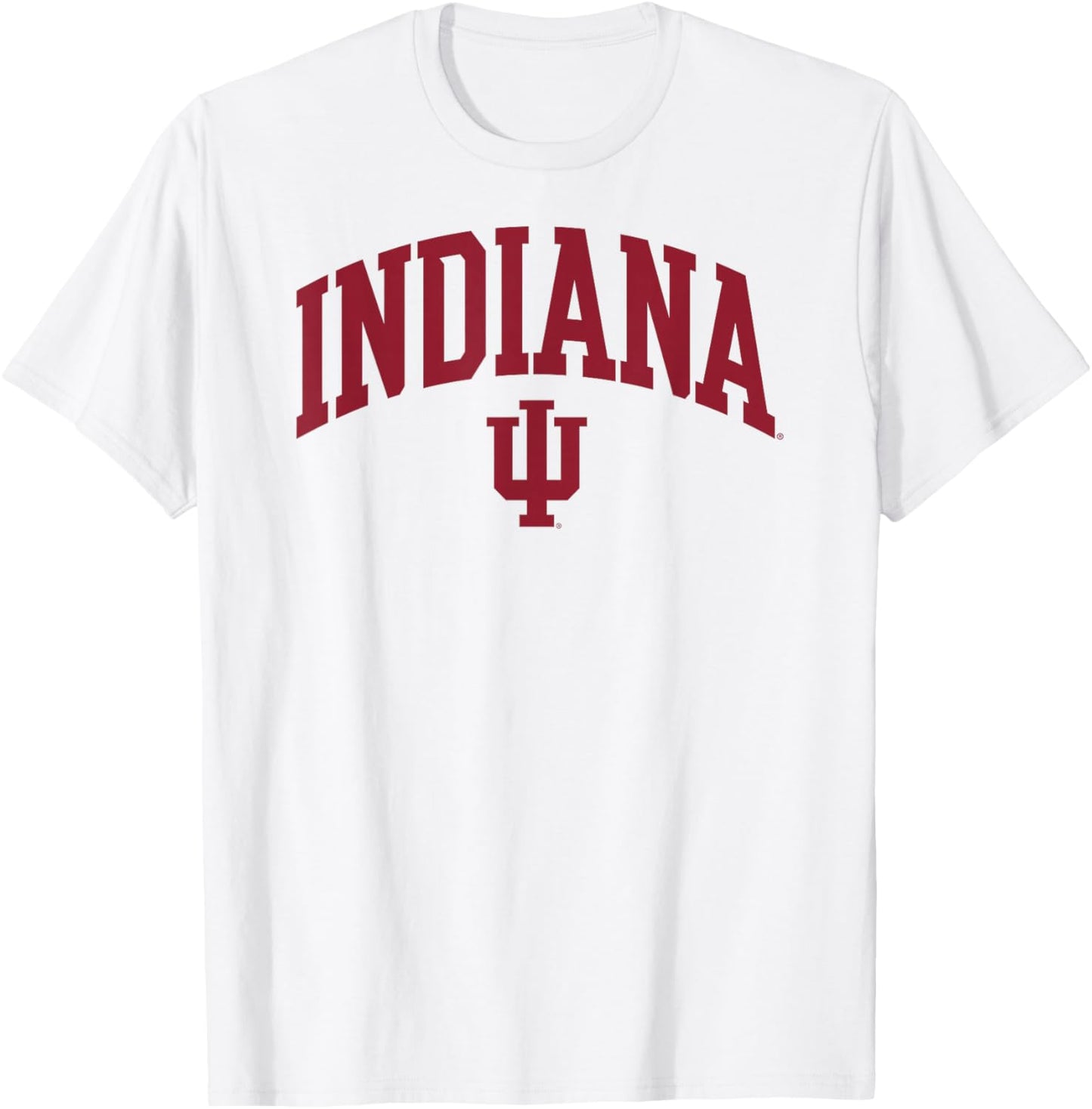 Indiana Hoosiers Arch Over Officially Licensed T-Shirt - T-Shirt | White
