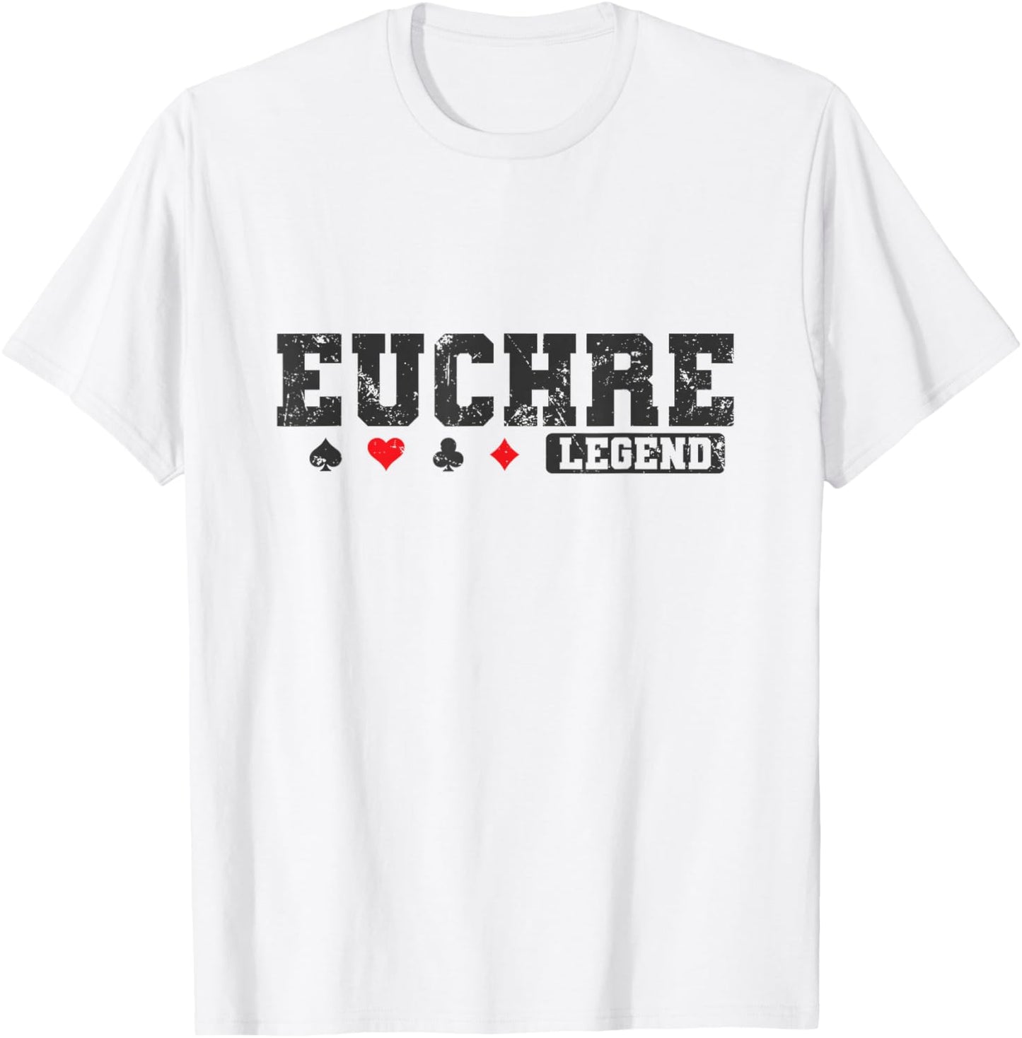 Euchre Legend Card Game Playing Cards T-Shirt - T-Shirt | White