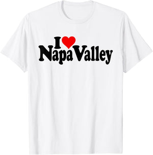 I Love Heart NAPA Valley T-Shirt - T-Shirt | White