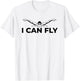 Butterfly Stroke, Swimmer, Swim, Swimming, I Can Fly T-Shirt - T-Shirt | White