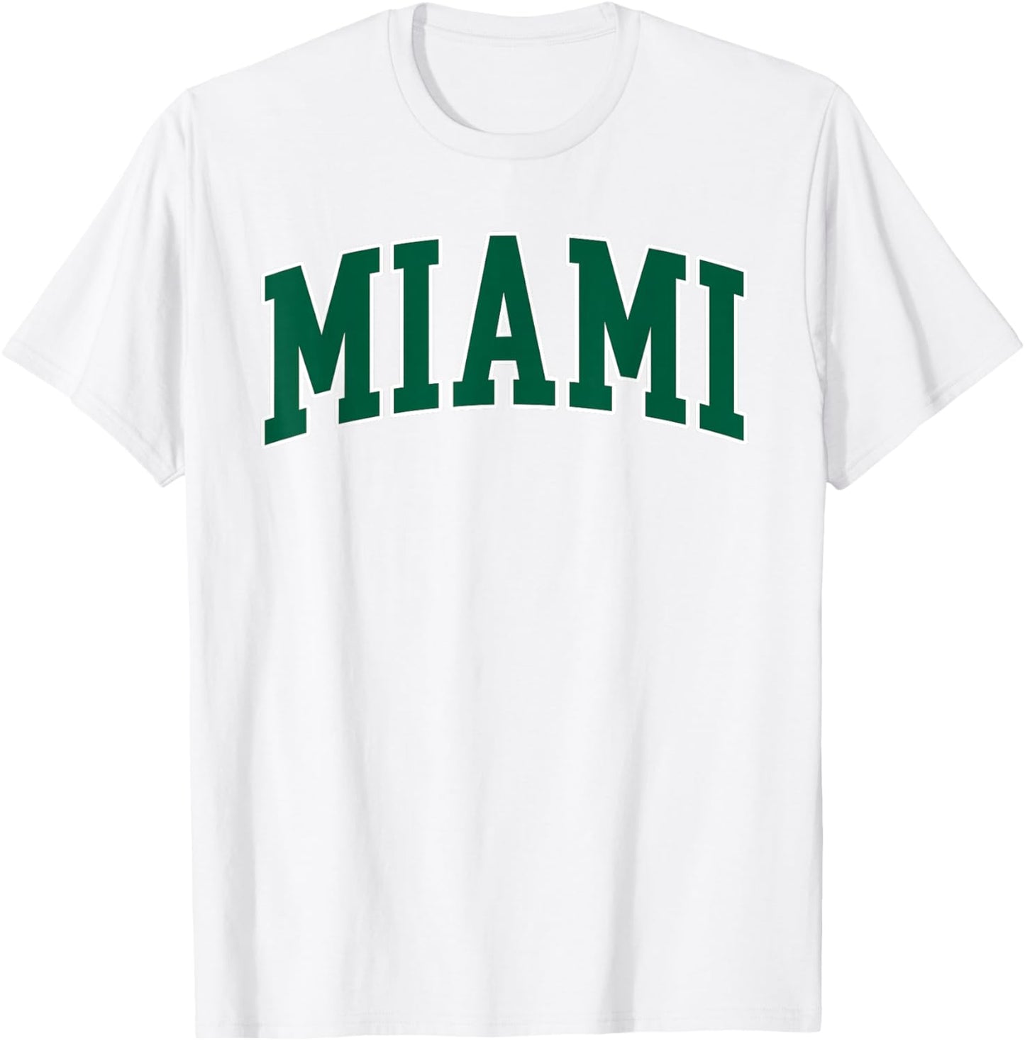 Miami - Throwback Design Print - Classic T-Shirt - T-Shirt | White