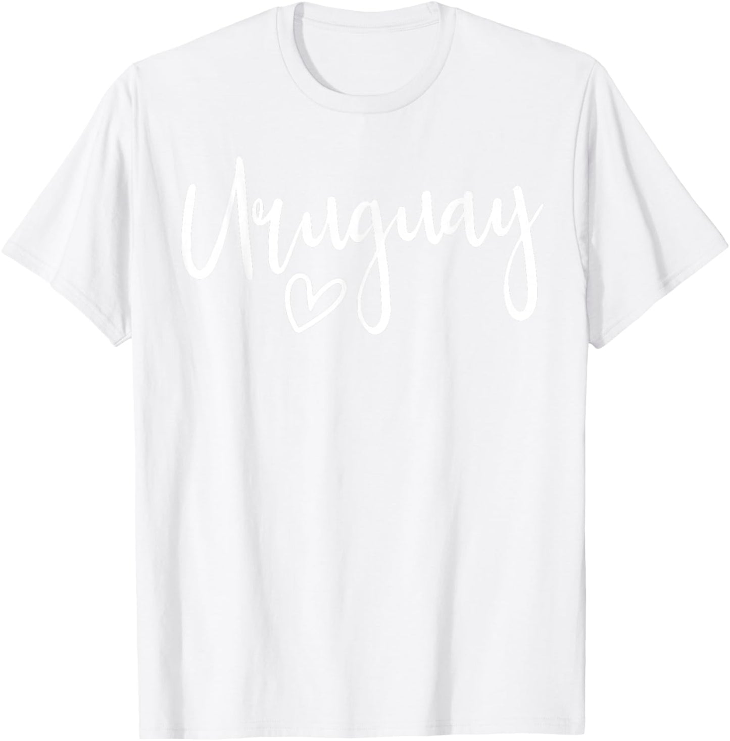 Uruguay Heart Women's Love Uruguay T-Shirt - T-Shirt | White