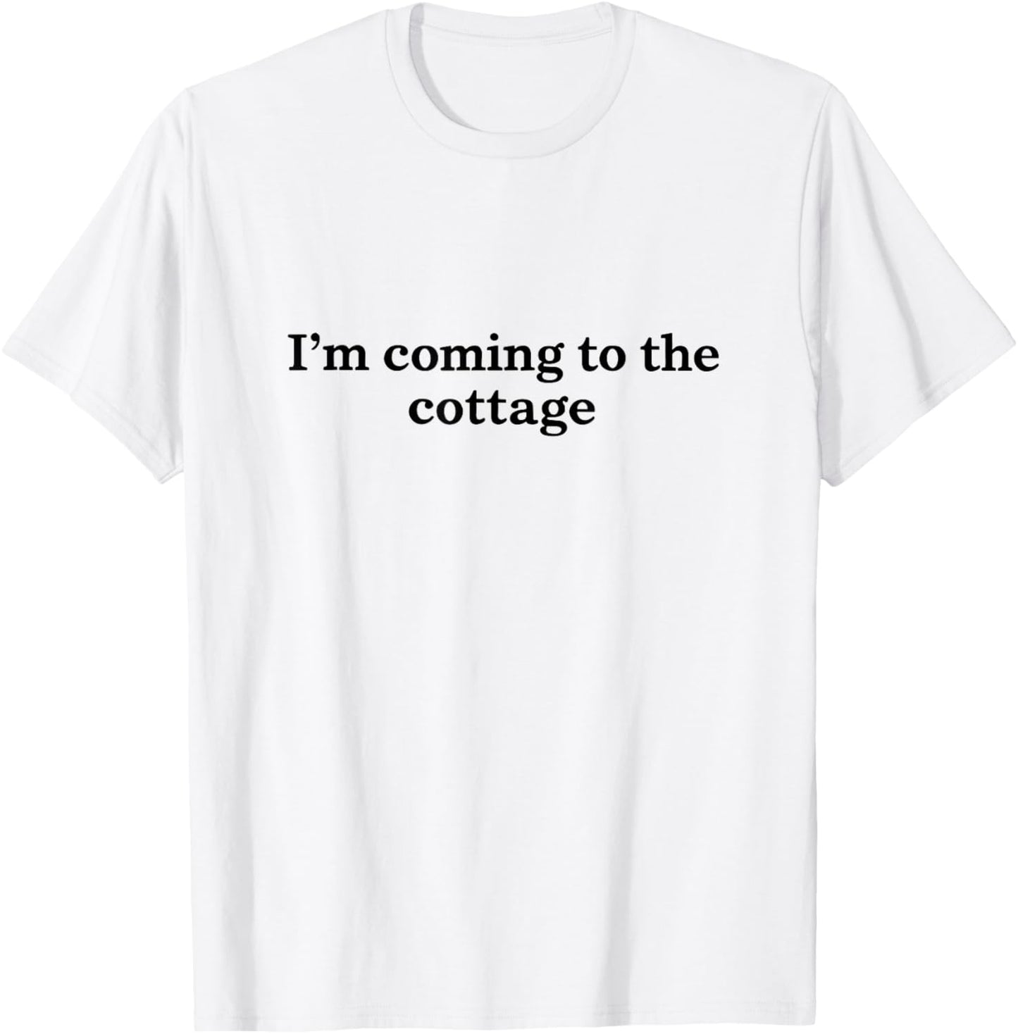 I'm Coming to The Cottage Funny Weekend Hockey Lover T-Shirt - T-Shirt | White