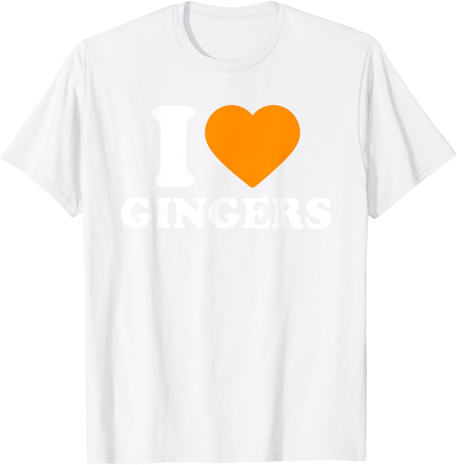 I Love Gingers Shirt, I Heart Gingers St Patricks Day Green T-Shirt - T-Shirt | White