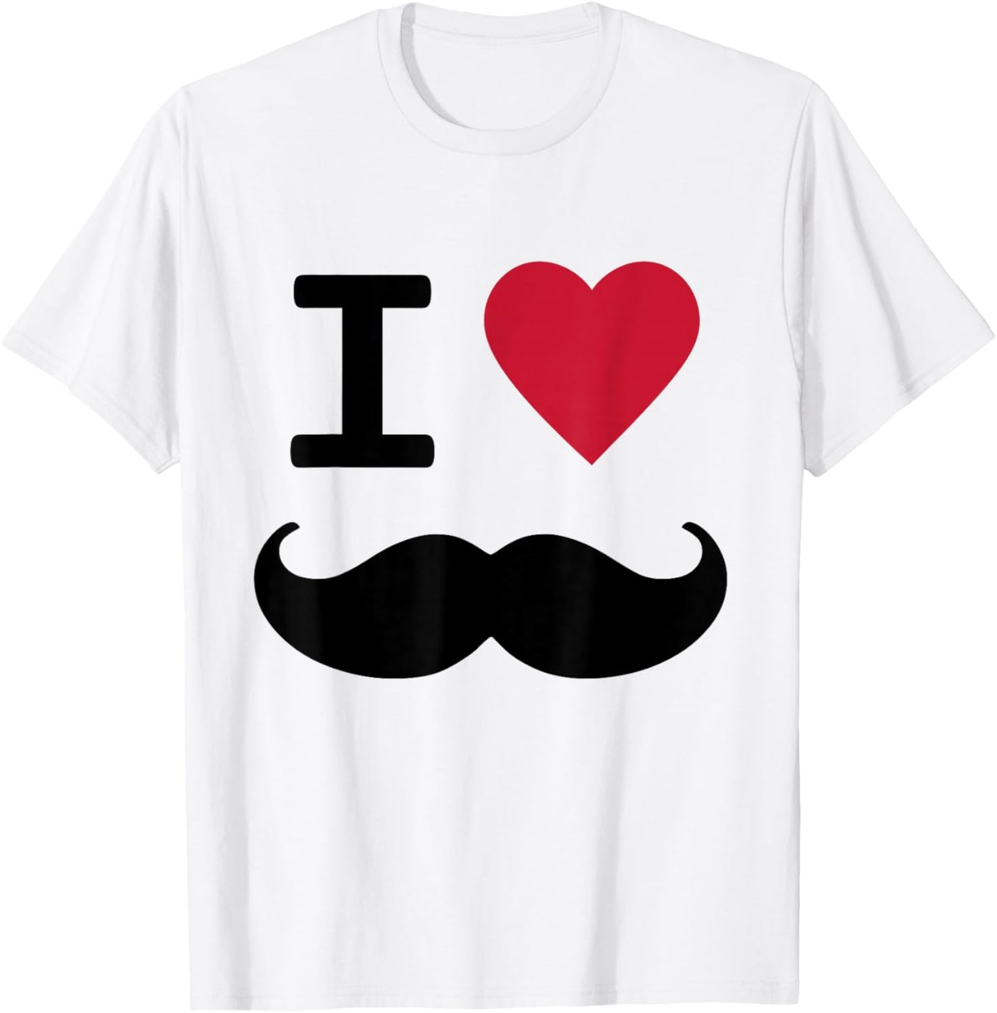 2000s Mustache T-Shirt - T-Shirt | White