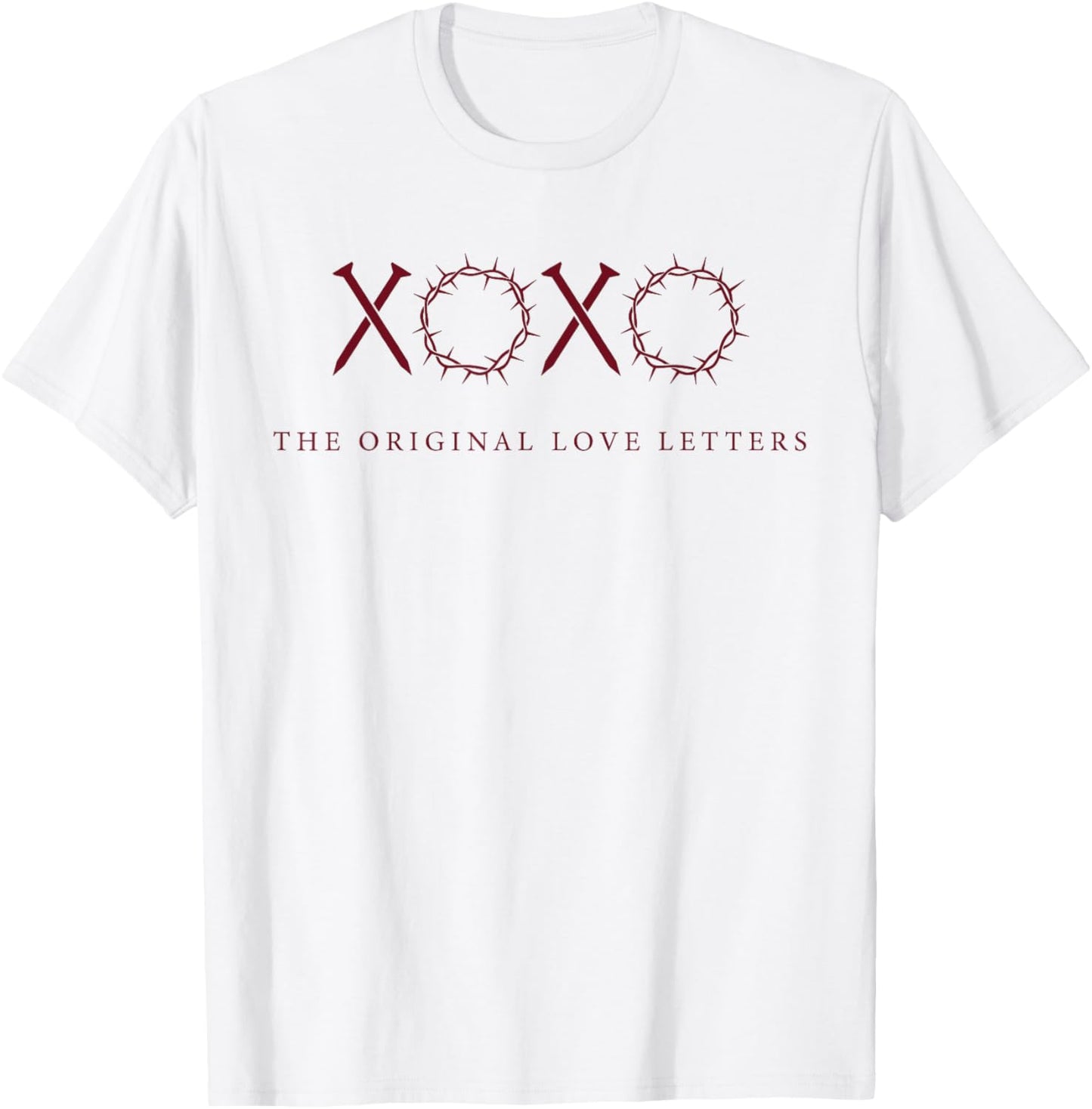 XOXO The Original Love Letters Valentine Hearts T-Shirt - T-Shirt | White