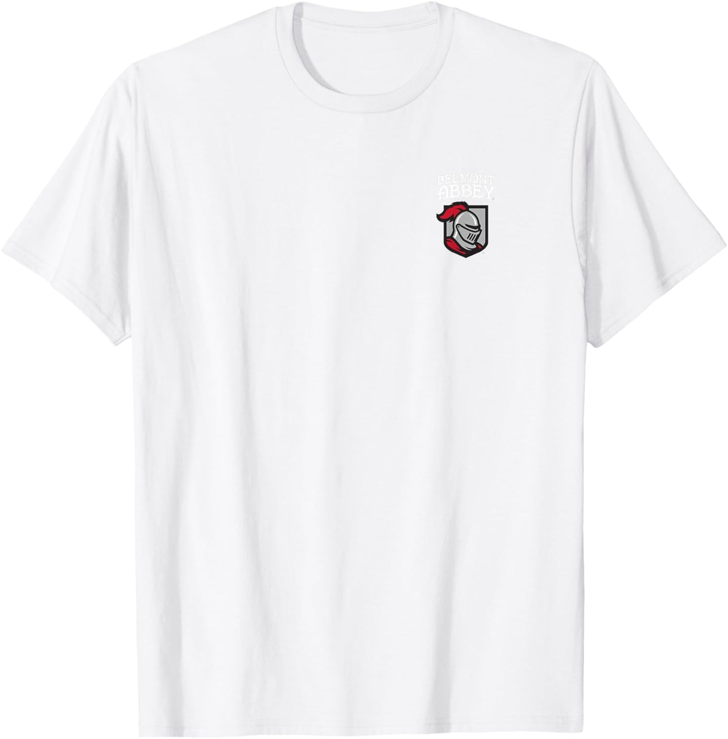 Belmont Abbey College Crusaders Primary Left Chest T-Shirt - T-Shirt | White
