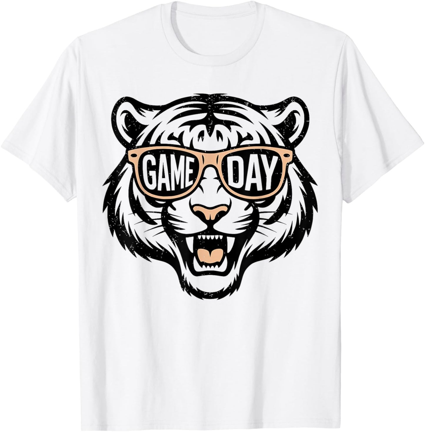 Vintage Game Day Tiger T-Shirt - T-Shirt | White
