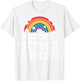 Luckiest Server Ever St Patricks Day Rainbow Shamrock T-Shirt - T-Shirt | White