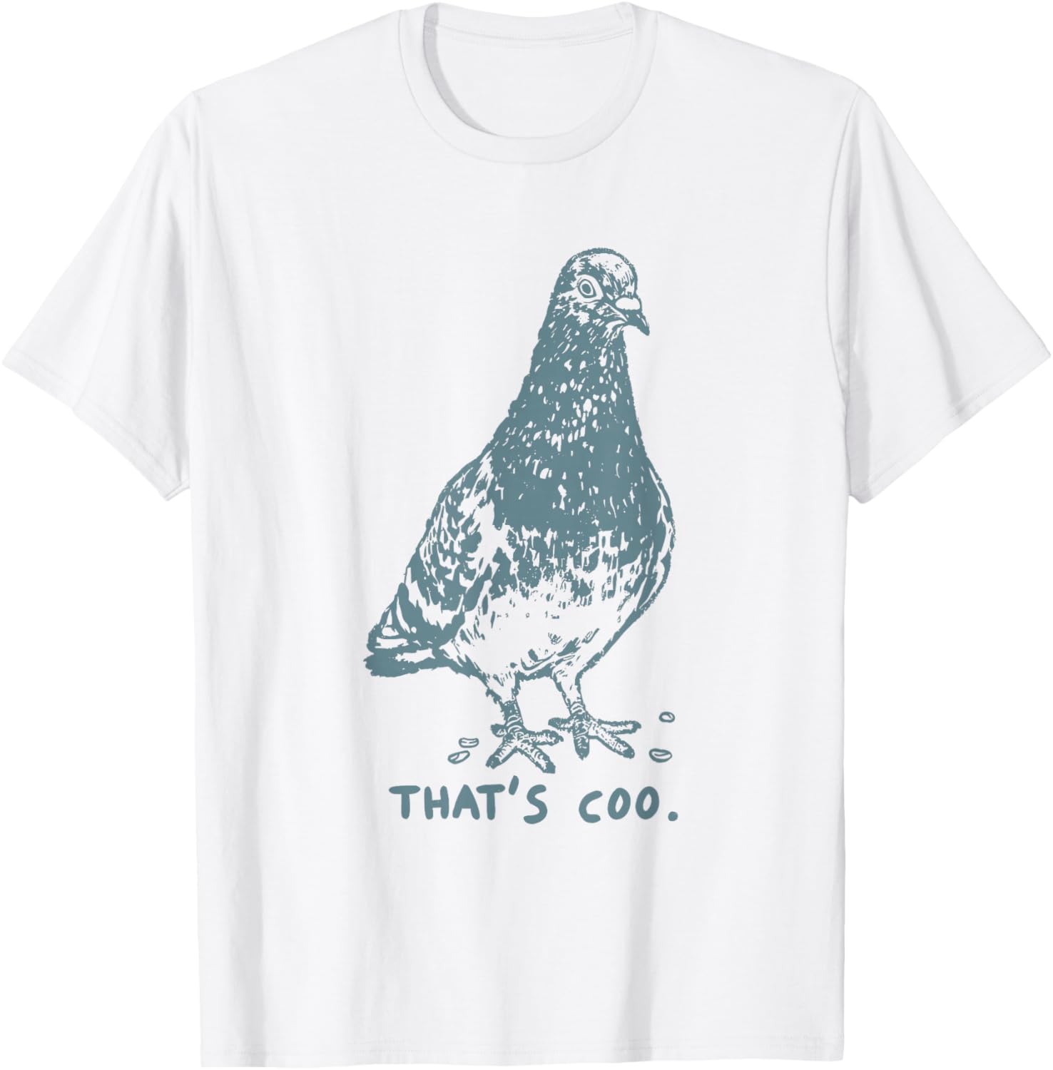 Vintage Pigeon Japanese Graphic That’s Coo Women T-Shirt - T-Shirt | White