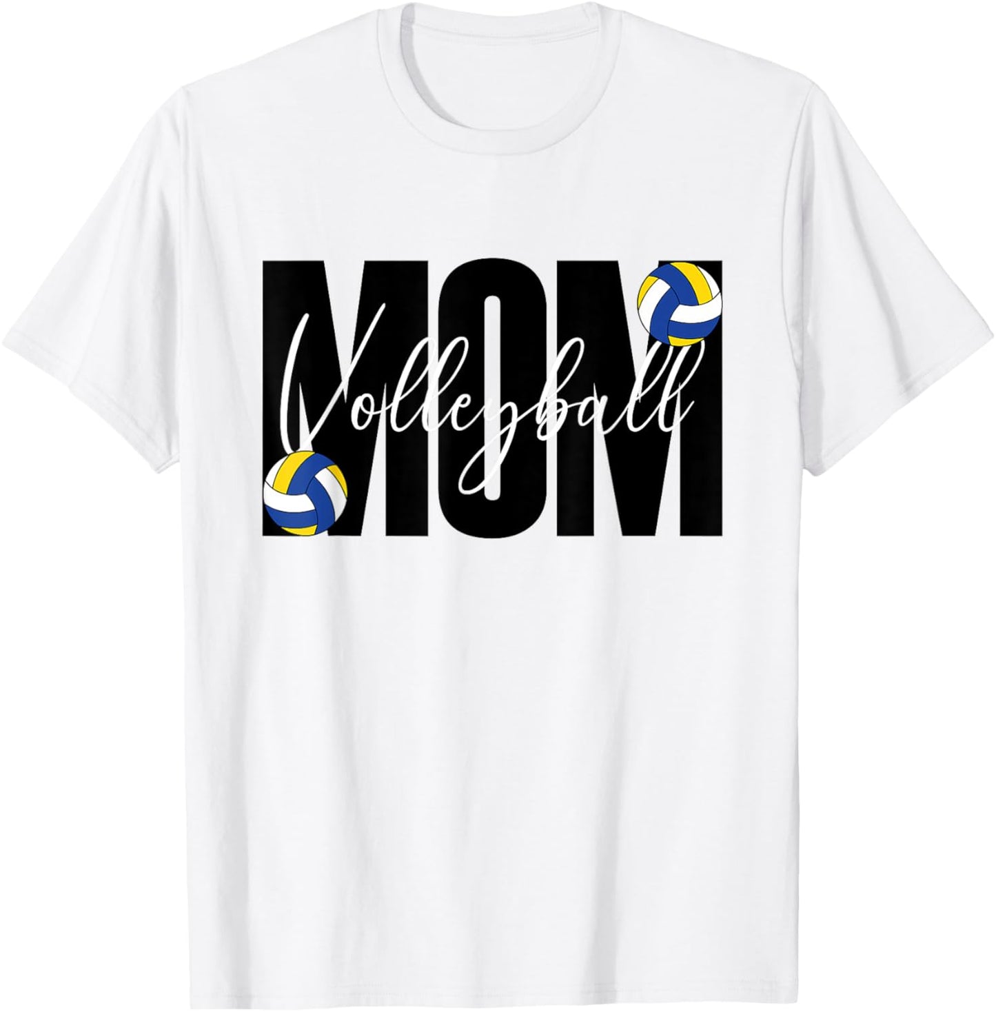 Volleyball Mom Life Sports T-Shirt - T-Shirt | White