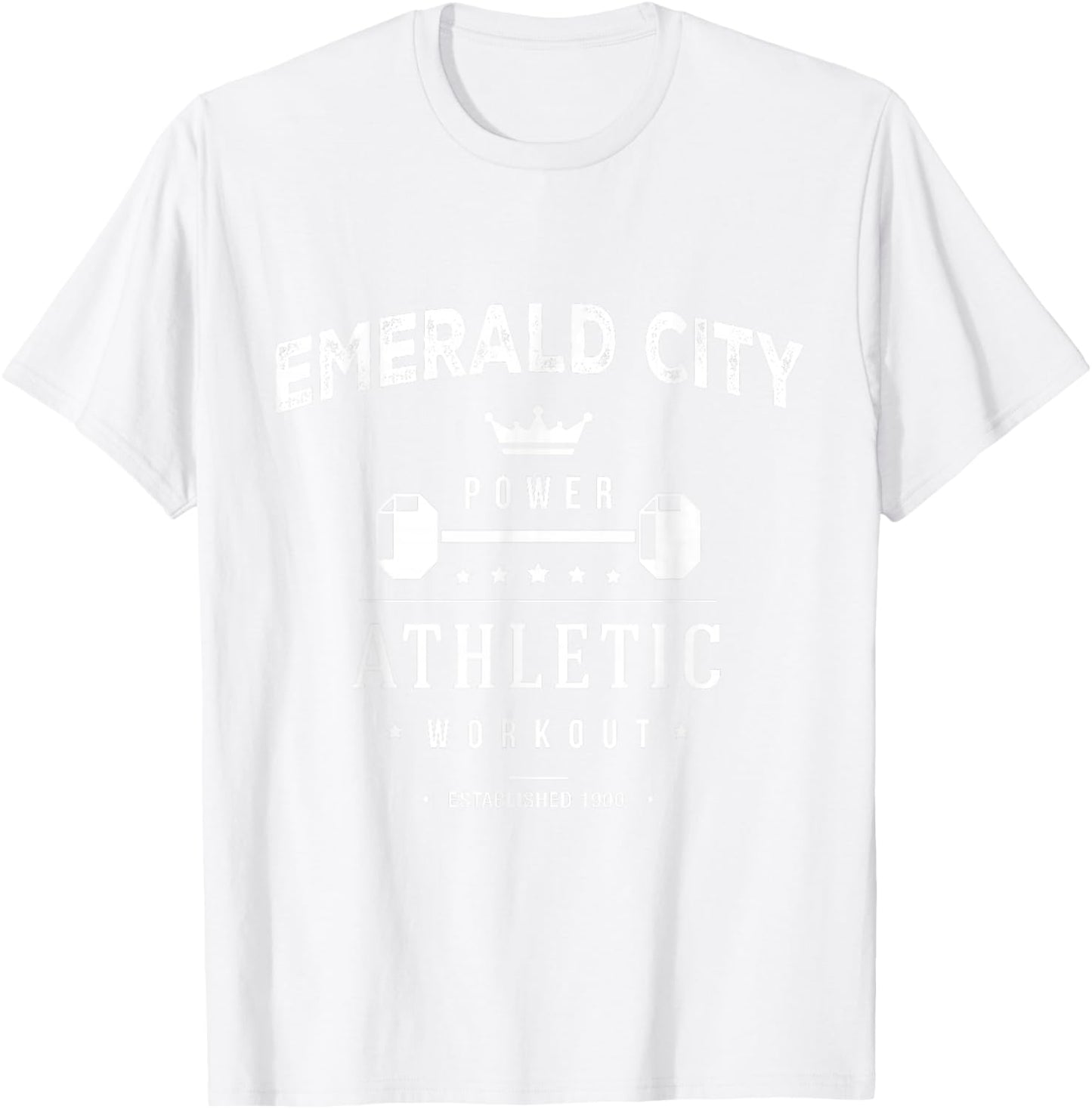 Wizard of Oz Emerald City Athletic Workout Costume Halloween T-Shirt - T-Shirt | White