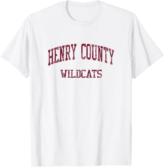 Henry County High School HS New Castle KY Vintage Sports T-Shirt - T-Shirt | White