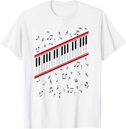 Piano Beat It Costume T-Shirt - T-Shirt | White