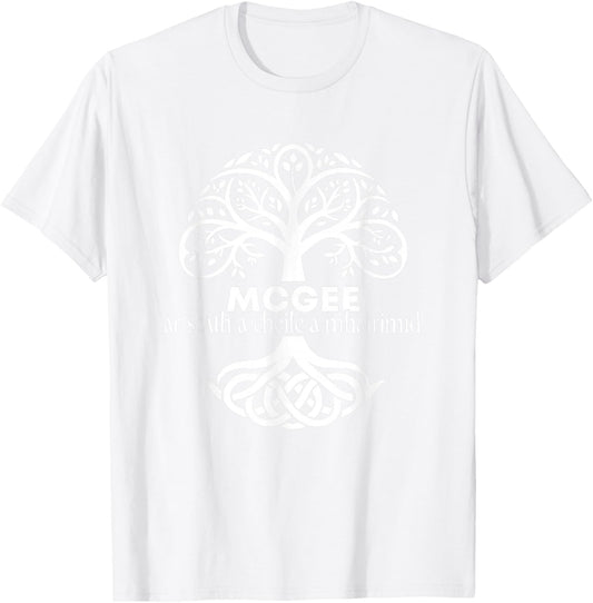 McGee Irish Family Name Celtic Irish Roots T-Shirt - T-Shirt | White