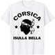 Corsica Island France Isula Bella with Pirate Head Corsica T-Shirt - T-Shirt | White