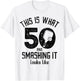 Funny Pickleball 50th Birthday 50 Years Old Love Pickleball T-Shirt - T-Shirt | White