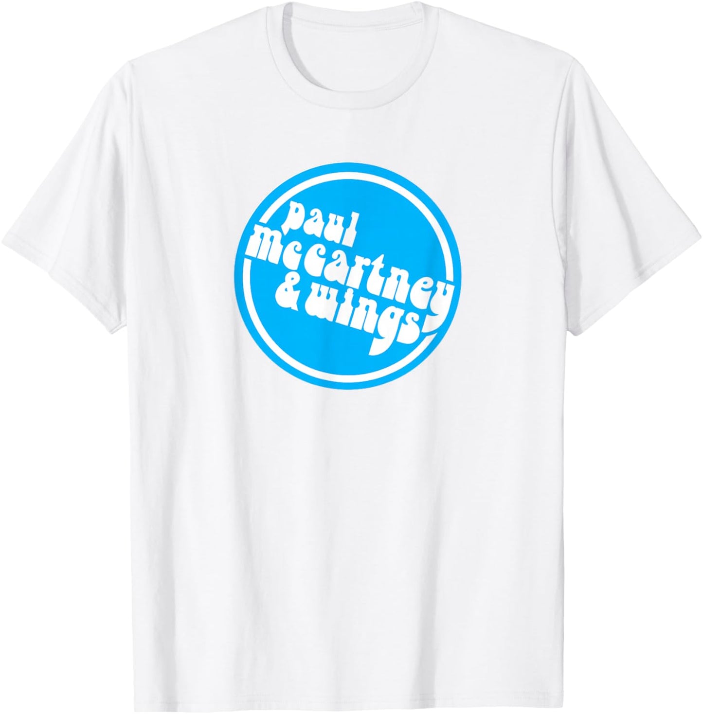 Official Paul McCartney & Wings Circle Logo T-Shirt - T-Shirt | White