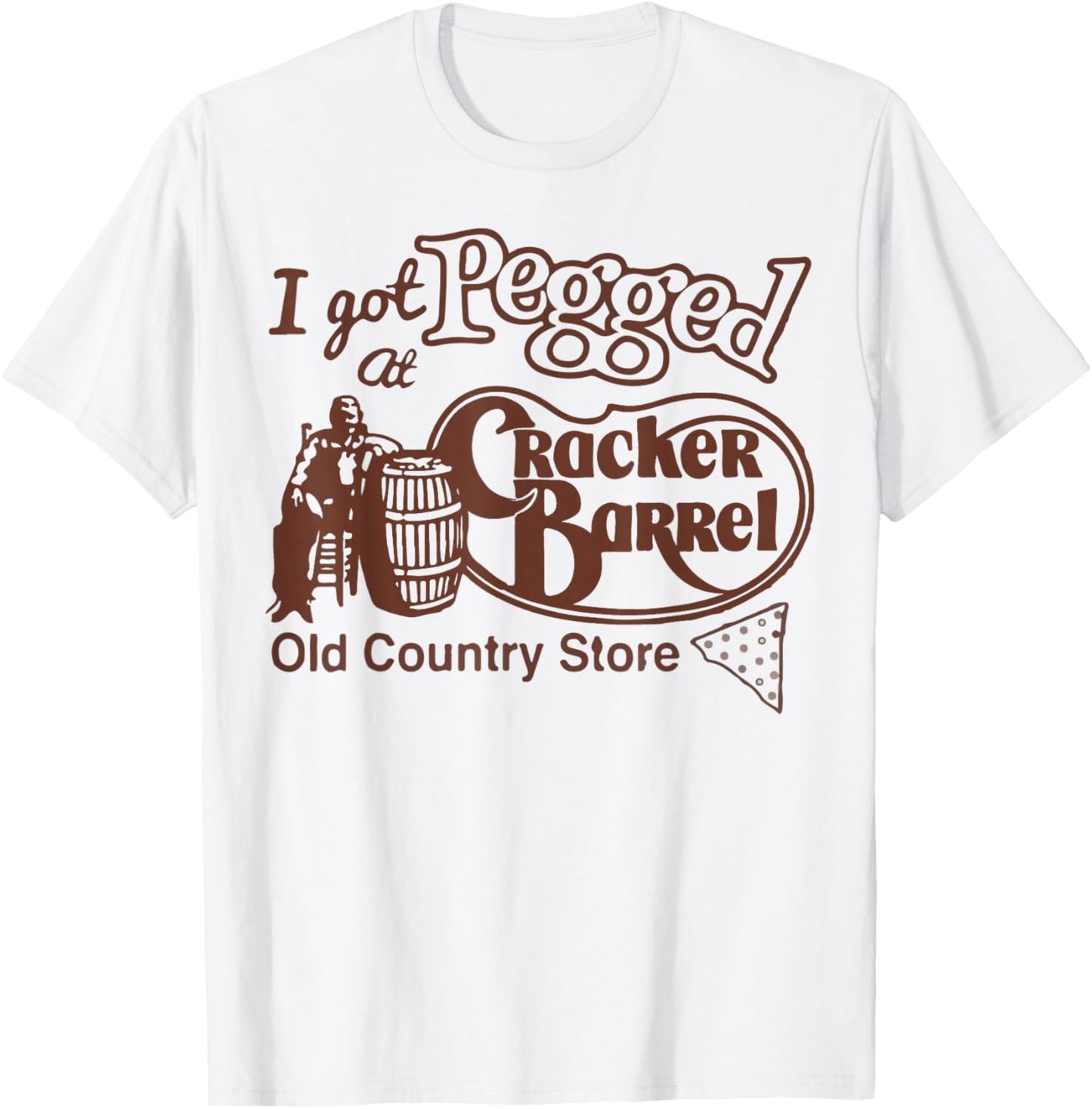 Pegged at Cracker Country Store Funny T-Shirt - T-Shirt | White