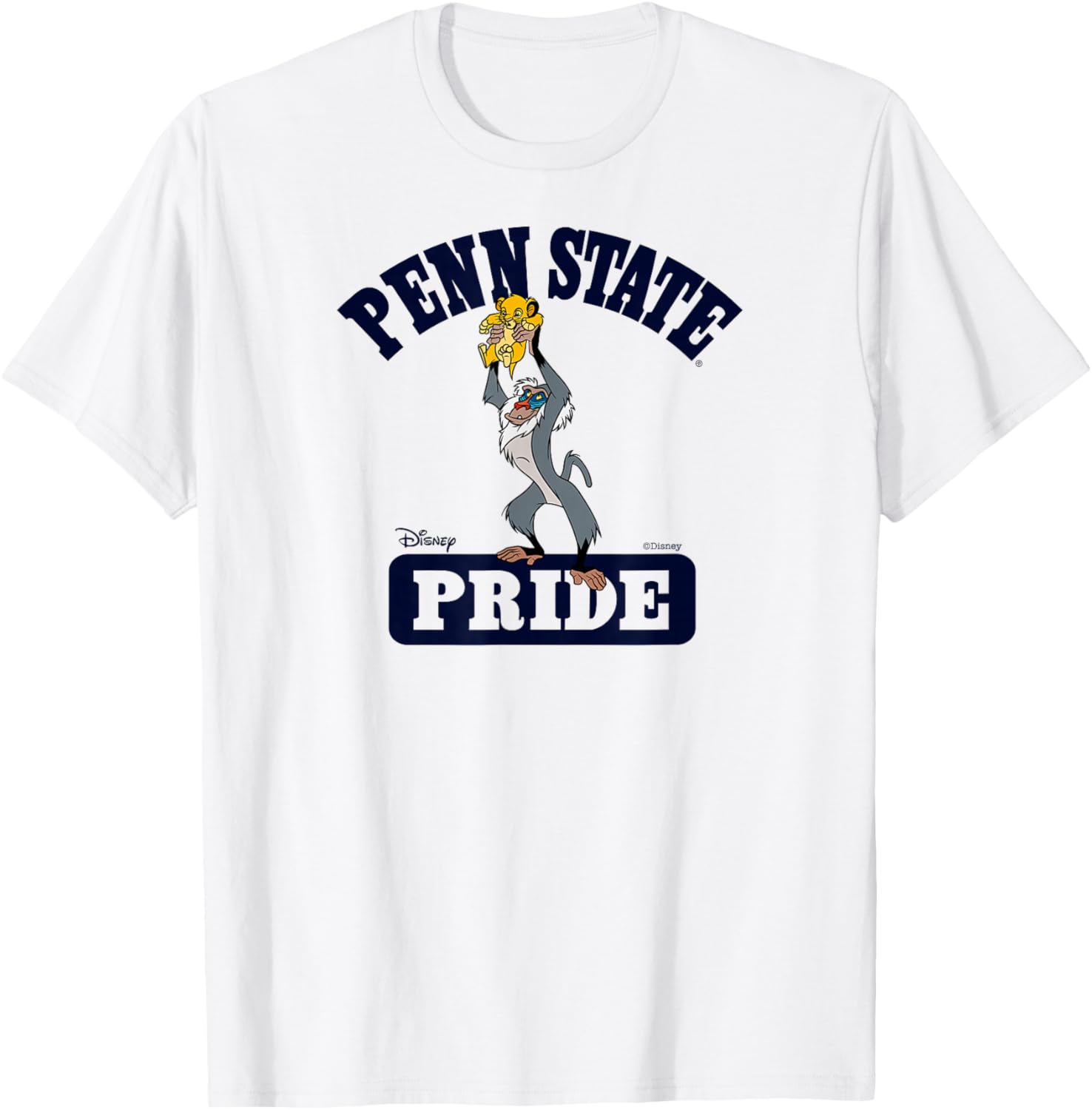 Penn State Nittany Lions Lion King Pride Gray T-Shirt - T-Shirt | White