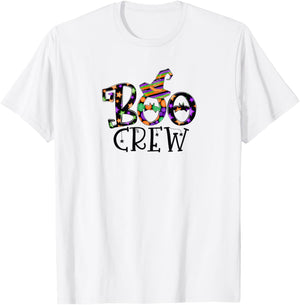 Boo Crew Halloween T-Shirt - T-Shirt | White