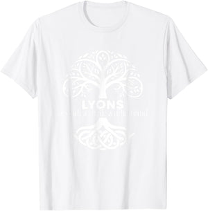 Lyons Irish Family Name Celtic Irish Roots T-Shirt - T-Shirt | White