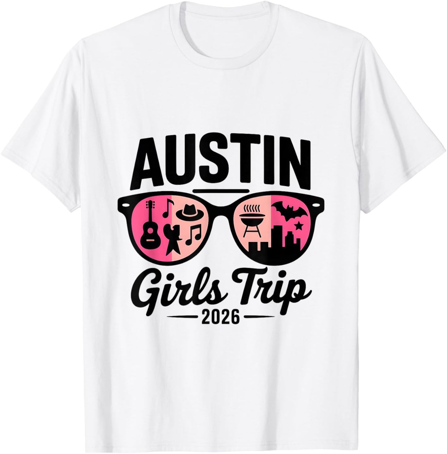Austin Girls Trip 2026 Matching Group Texas Western Squad T-Shirt - T-Shirt | White