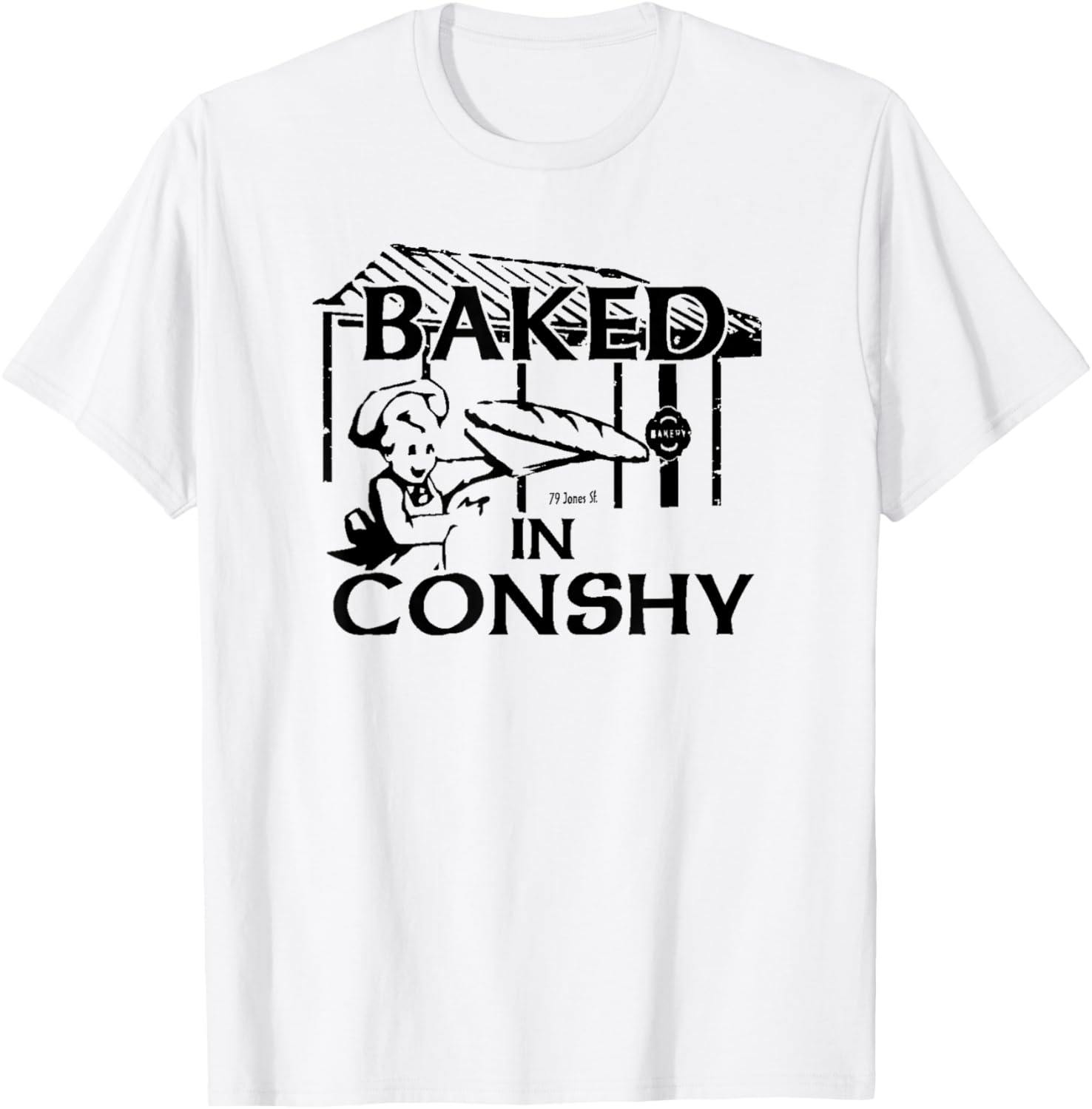 Baked in Conshy T-Shirt - T-Shirt | White