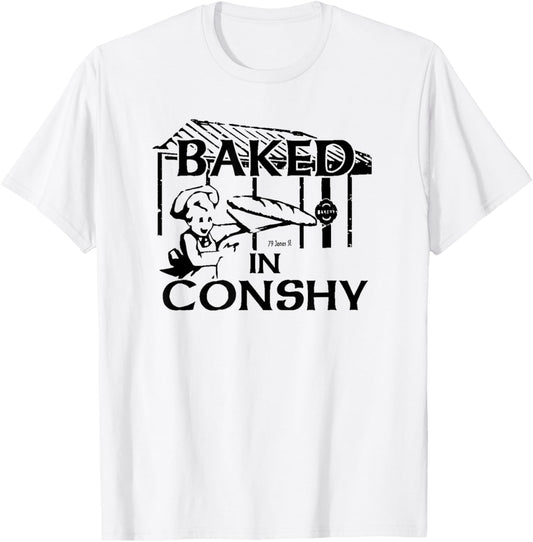 Baked in Conshy T-Shirt - T-Shirt | White