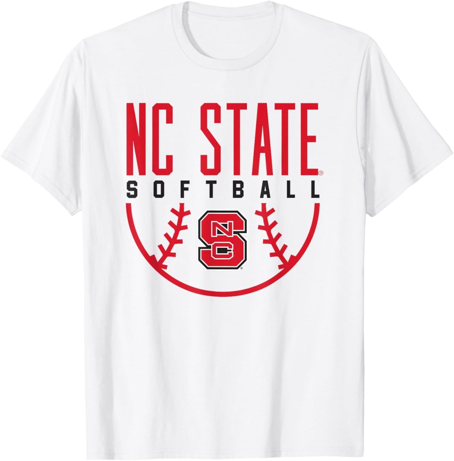 NC State Wolfpack Softball T-Shirt - T-Shirt | White