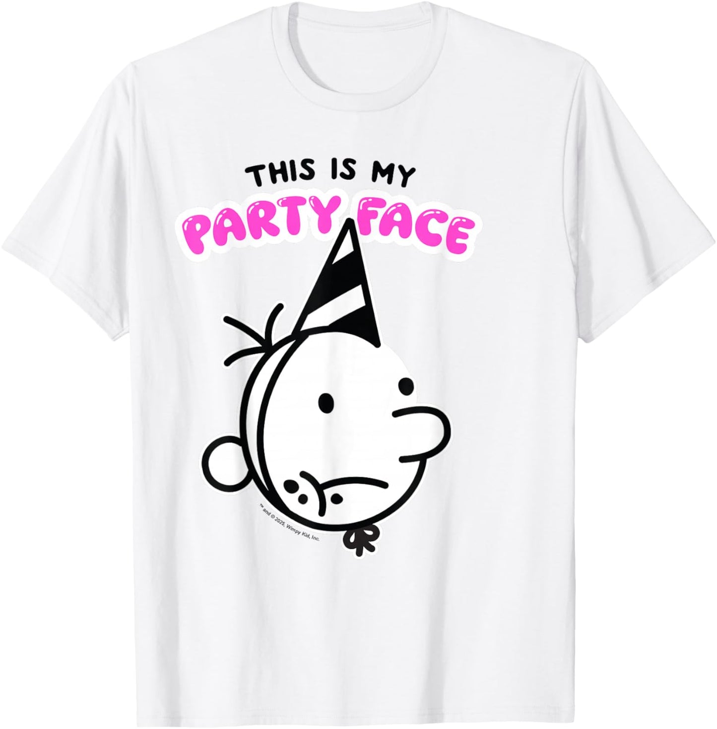 Diary of a Wimpy Kid Party Face T-Shirt - T-Shirt | White