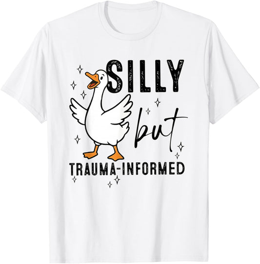 Silly Goose Social Work MSW Crisis LCSW Graduation T-Shirt - T-Shirt | White