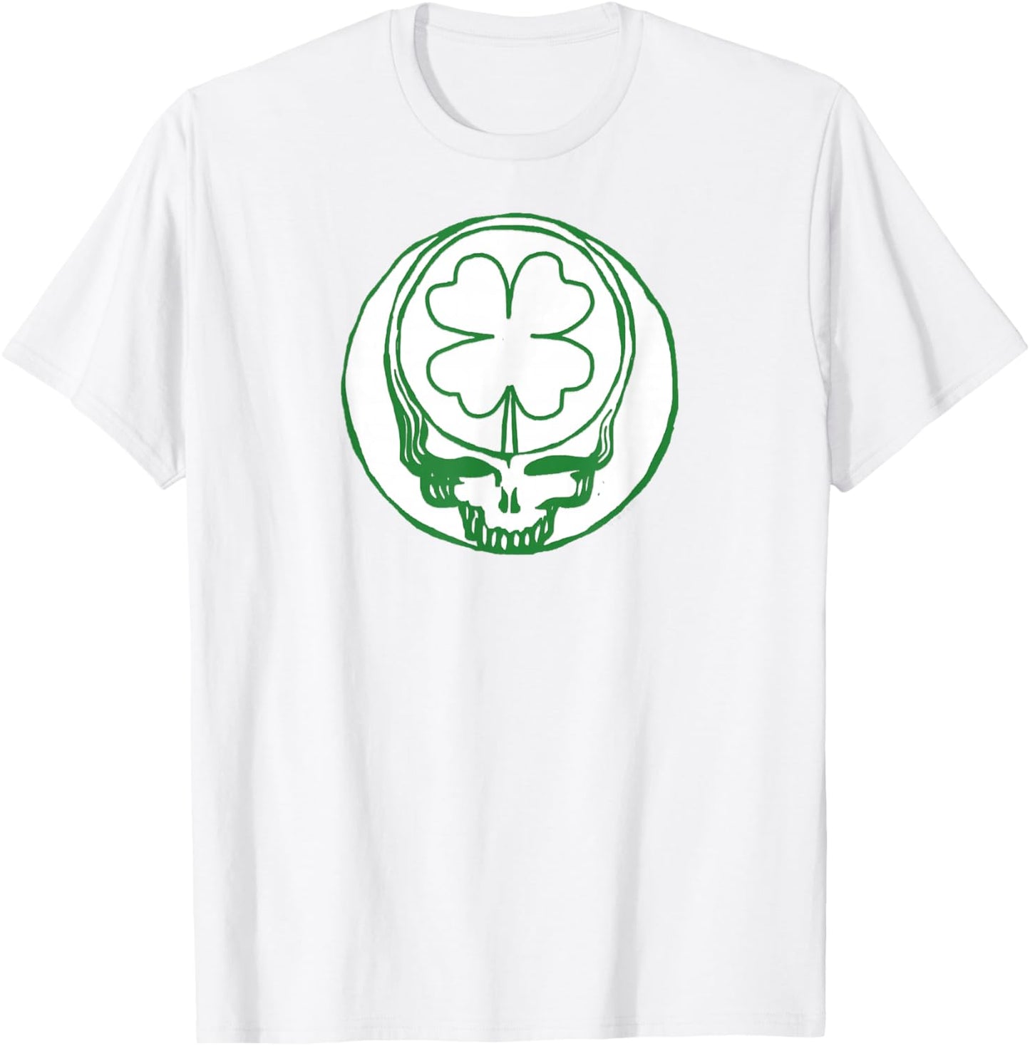 Grateful Dead Steal Your Face Four Leaf Clover Vintage Band T-Shirt - T-Shirt | White