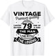 79th Birthday Gift Man Myth Legend 1947 79 Years Old T-Shirt - T-Shirt | White