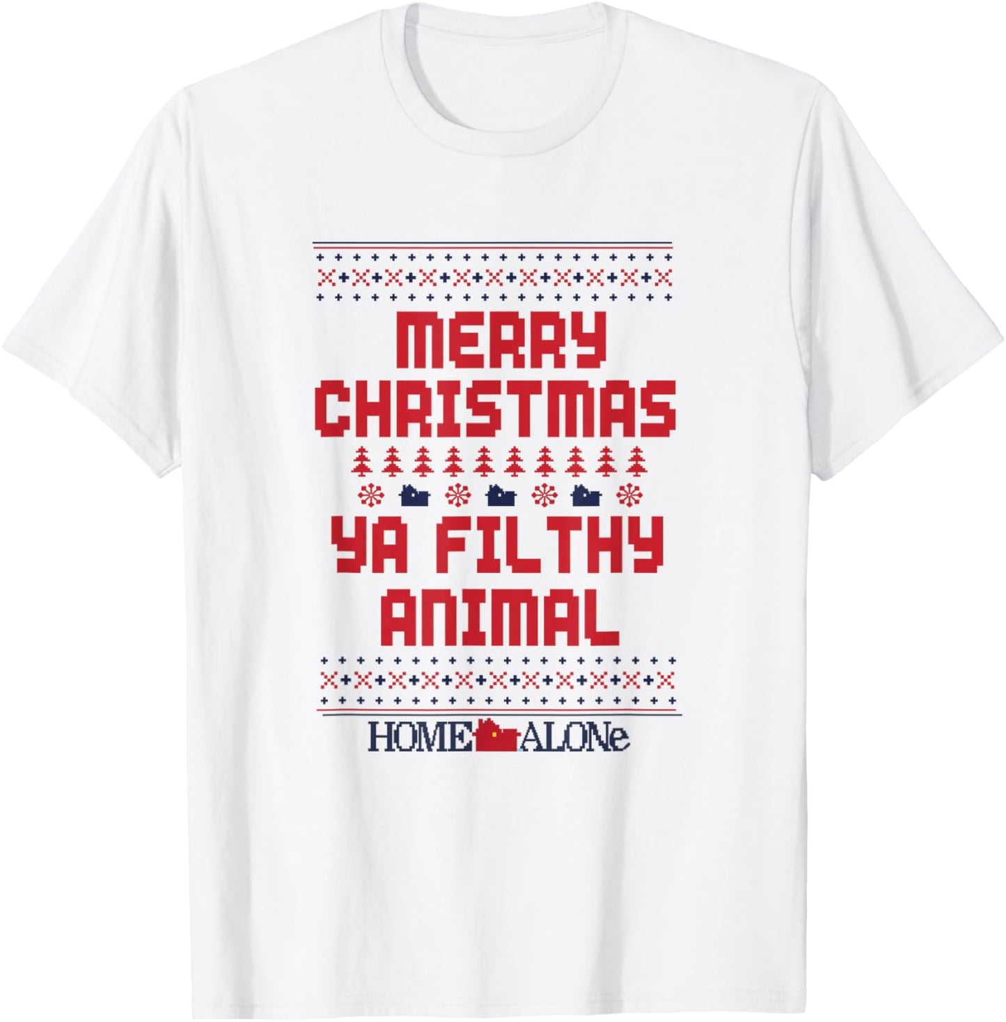 Home Alone Ya Filthy Animal Christmas T-Shirt - T-Shirt | White