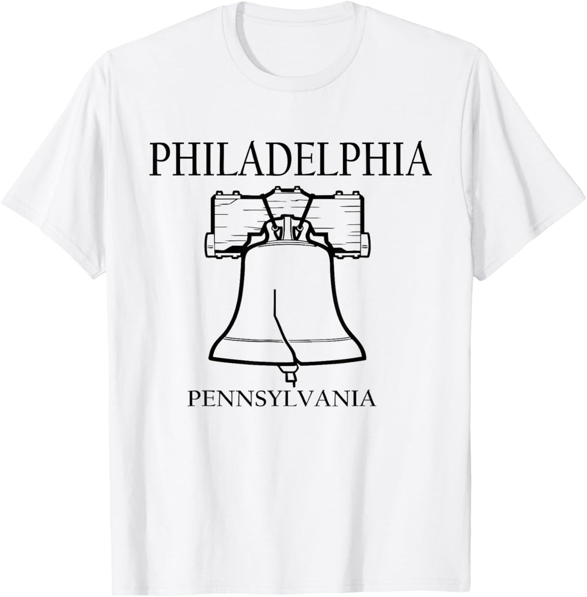 Philadelphia Pennsylvania Minimalist City Travel Souvenir T-Shirt - T-Shirt | White