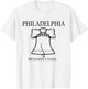 Philadelphia Pennsylvania Minimalist City Travel Souvenir T-Shirt - T-Shirt | White