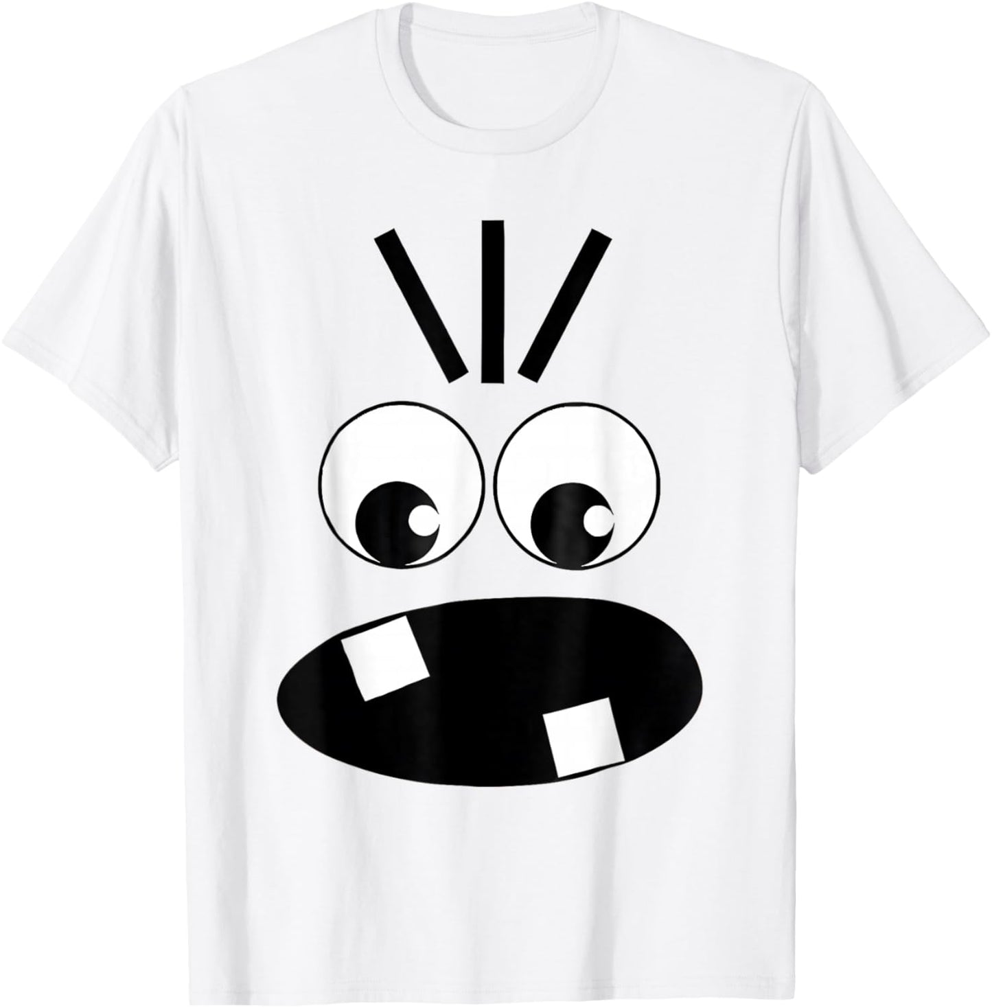 Creepy Carrots Face Funny Halloween Costume Kids and Adults T-Shirt - T-Shirt | White