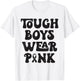 Tough Boys Wear Pink Funny Breast Cancer Awareness Men Kids T-Shirt - T-Shirt | White