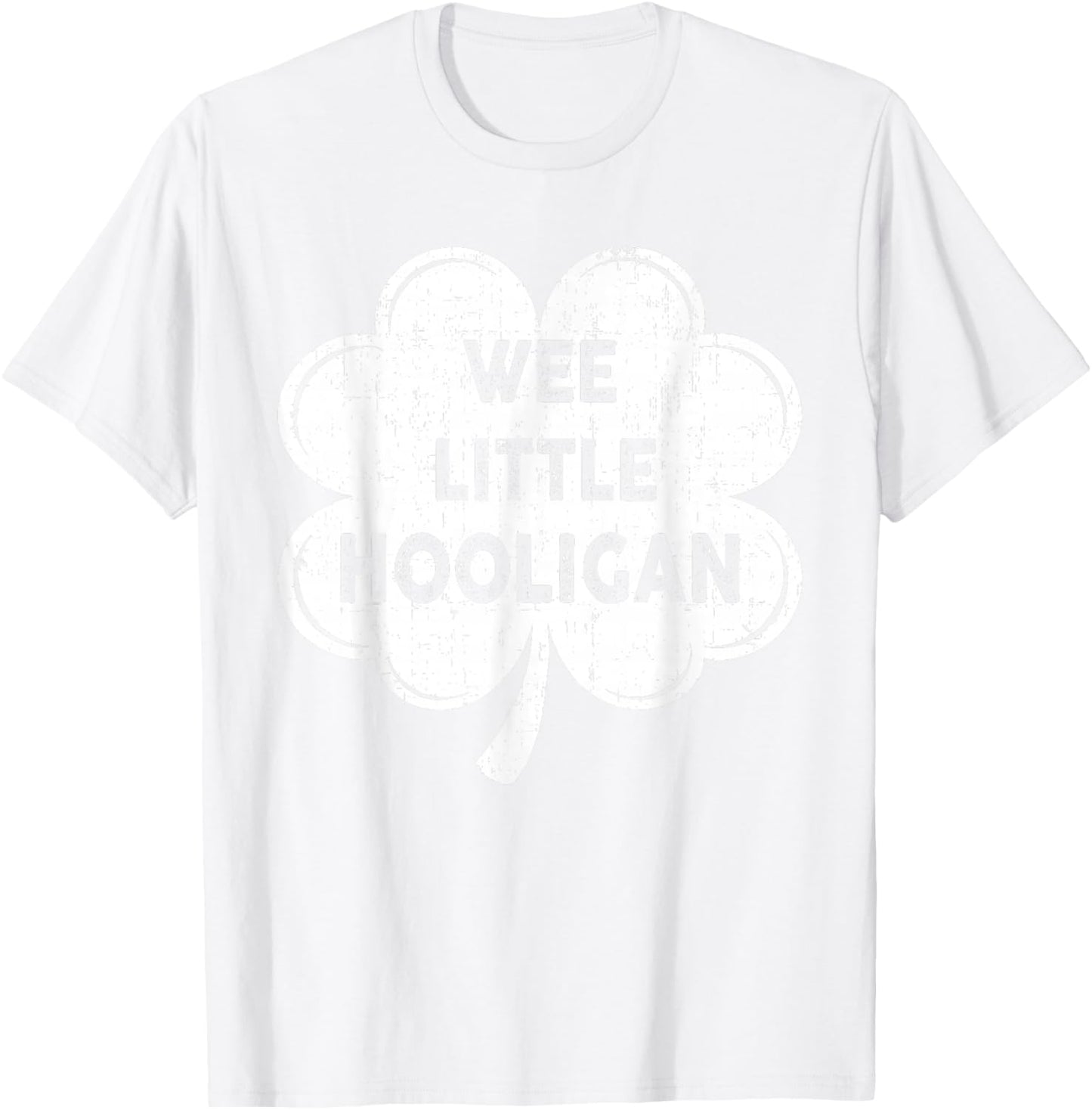 Wee Little Hooligan Funny St Patrick's Day Kids Boys Girls T-Shirt - T-Shirt | White