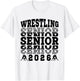 Wrestling Senior 2026 Graduation T-Shirt - T-Shirt | White