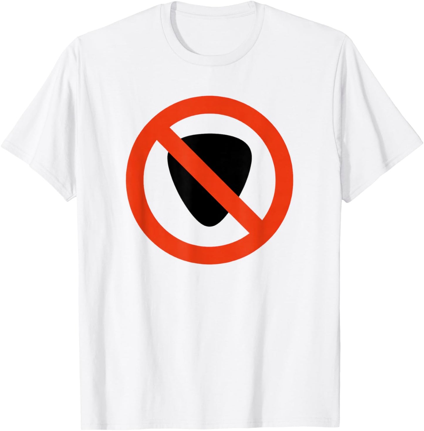 No Picks Base Guitar Player Fun Gift T-Shirt - T-Shirt | White