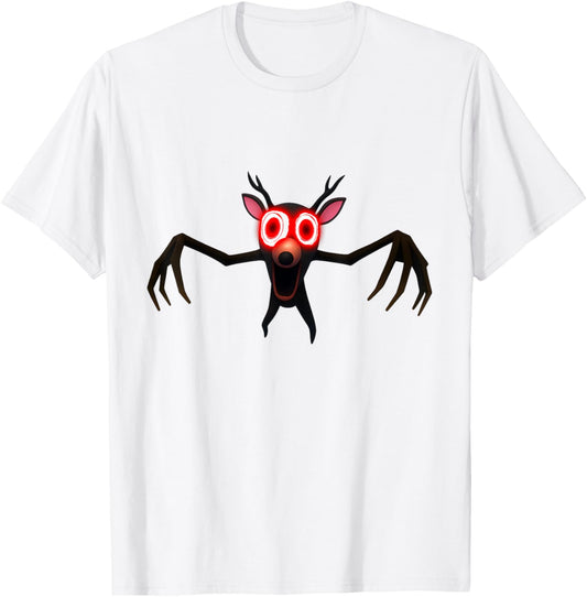 Run Deer in The Forest Kids 99 Nights Halloween Video Game T-Shirt - T-Shirt | White