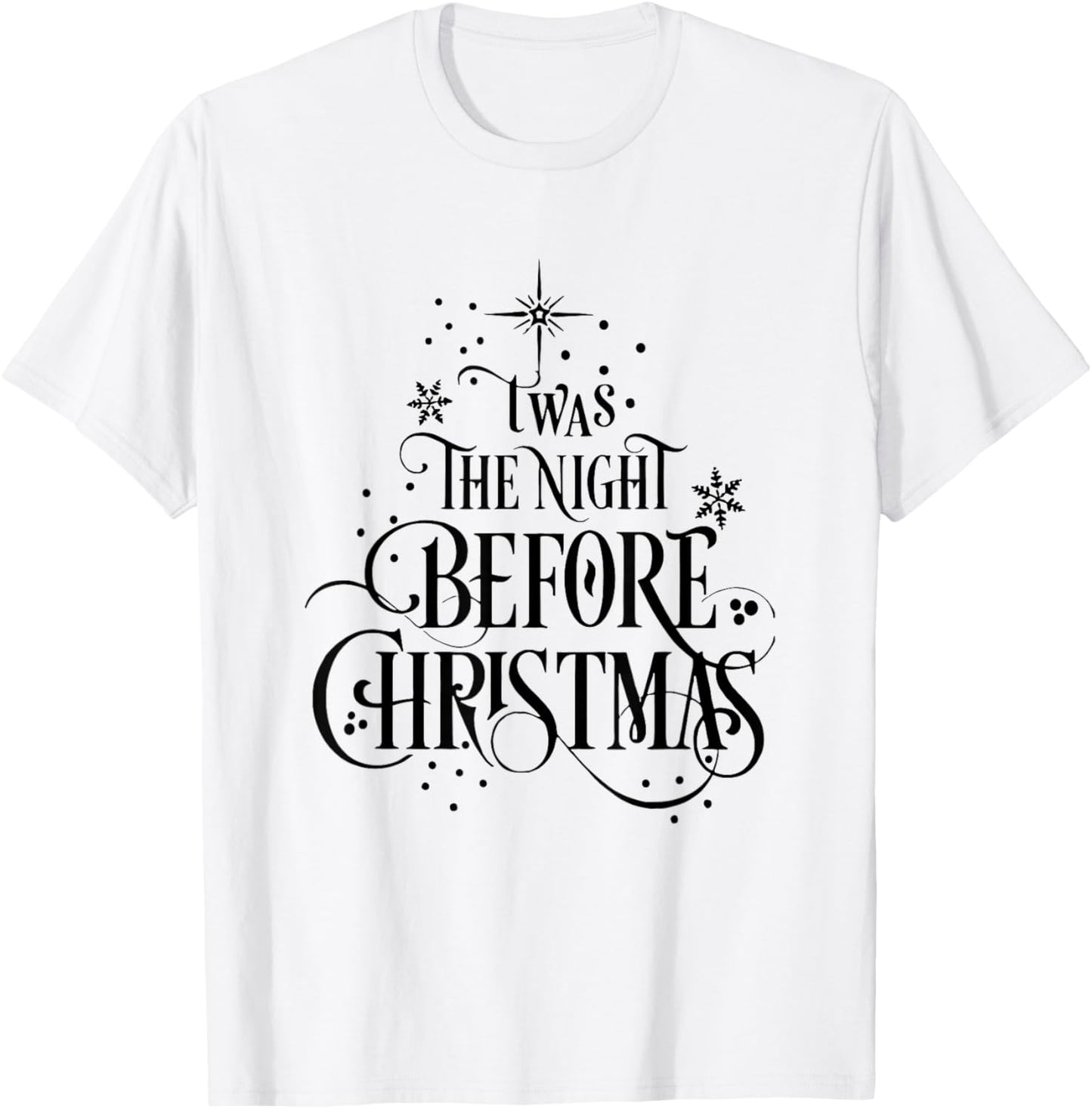 TWAS The Night Before Christmas Tree Family Matching Outfit T-Shirt - T-Shirt | White