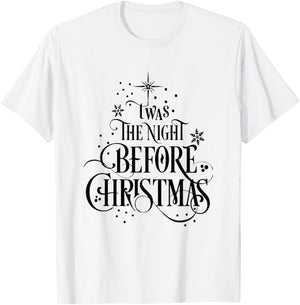 TWAS The Night Before Christmas Tree Family Matching Outfit T-Shirt - T-Shirt | White